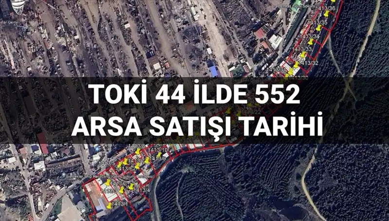 TOKİ 2025'te 44 İl'de 552 Arsa Satacak: İmar Durumları ve Açık Artırma Detayları
