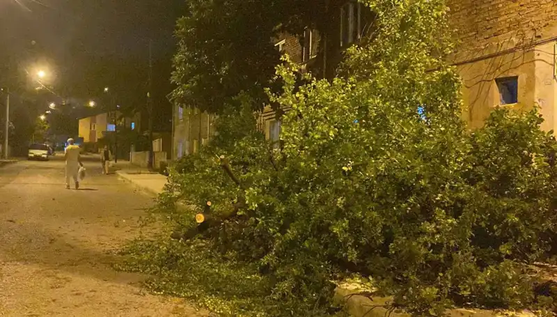 Karabük'te Korkutan Fırtına: Sokaklar Savaş Alanına Döndü