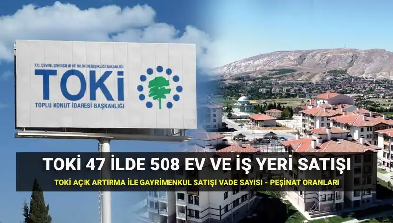 TOKİ İle 47 İlde Açık Artırma: 508 Ev ve İş Yeri Satışına Başlıyor